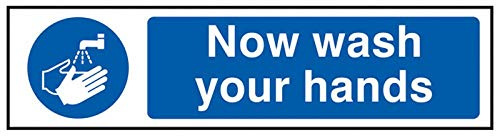 Scan 5014 PVC Waschen Sie jetzt Ihre Hände Schild