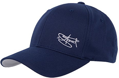 2Stoned Flexfit Baseball Cap Classic Navy Blau mit Stick Größe S/M (56 cm - 58 cm) für Damen, Herren und Jugendliche