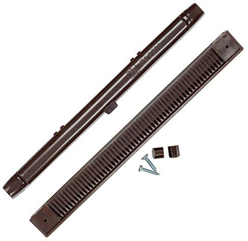 Lot de 5 fentes d'aération marron de 263 mm pour fenêtres en uPVC, double vitrage et fenêtres en bois - Réduit la condensation, l'humidité et la vapeur dans les fenêtres - Entièrement réglables