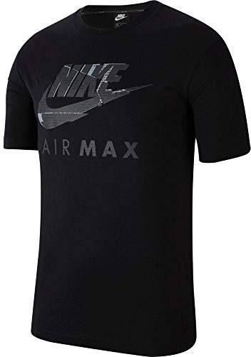 Nike Men's NSW Air Max T-Shirt, Black, L