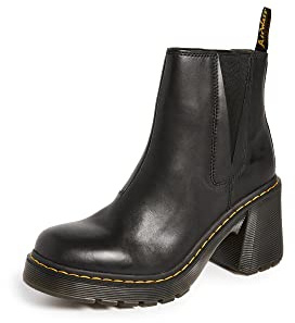 Dr. Martens Mädchen Spence Mode-Stiefel, Black Sendal, 38 EU