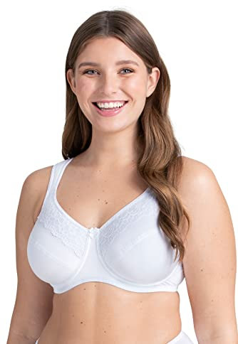 Reggiseno Minimizer con Ferretto e Coppa Piatta Cotton Now Miss Mary 4G White
