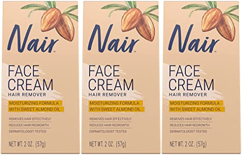 Nair Hair Remover Face Cream, 2 Oz, Pack of 3