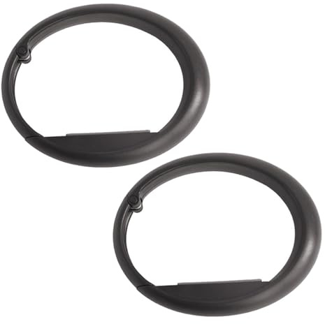 ZAAWUUT Lot de 2 crochets pliables à clip de bureau, crochet pour porte-monnaie, sac à dos, crochet de rangement pour décoration de maison, placard, table publique (noir)