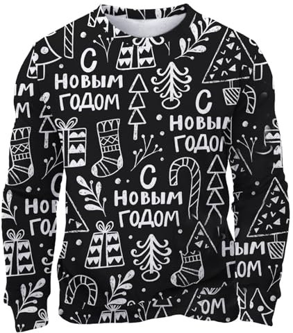 Jumper Jacket Hoodie For Men Tracksuit 2025 Trendy Men's Casual Fashionable Loose And Trendy 3D Printed Hoodedless Long Sleeved Pullover Hoodie Black Tshirt Top (Black, L)