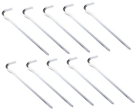 KOMBIUDA Clavos para Tienda De Campaña Piquetas Antioxidantes 12 Unidades Estacas De Metal
