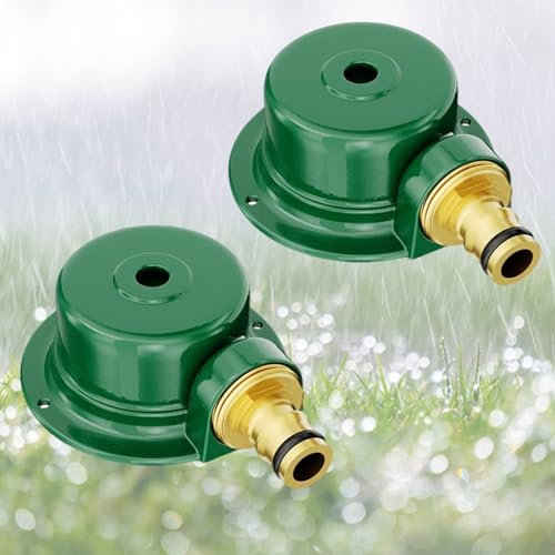 Rasensprenger aus Metall für Den Hof, 360 Rotierende Gartensprenger Sprühdüse Automatische Gartensprenger Rasen Bewässerungssystem für Rasen,Terrasse, Gartenbewässerung