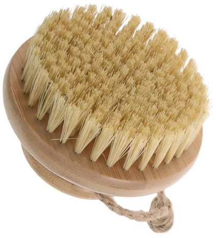 MOTHNUR Cepillo Seco para Cuerpo de Bambú con Naturales de Sisal Exfoliante para Piel Muerta Masajeador Corporal Versátil para Mujeres y Hombres Limpieza y Cuidado Integral Piel