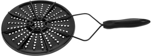 Kichvoe Diffuseur de Chaleur en Émail Noir, Disque à Induction 1 Pièce, Plaque D'adaptation pour Cuisinière à Induction, Réchauffe-plat Multifonction pour Cuisson Gaz, Protection Brûlure