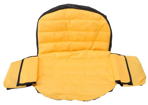 RASTKY Housse de Siège de Tondeuse à Gazon, en Tissu Oxford, Poche de Rangement pour Tracteur, Remplacement Cub Cadet adapté à 12.5 à 14 Pouces, Couleur Jaune