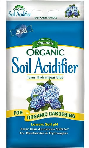 Espoma Organic Soil Acidifier Soil Amendment; Lowers Soil pH and Turns Hydrangeas Blue! Contains Elemental Sulfur & can be Used for Organic Gardening 30 lb. Bag - Pack of 1