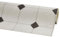 misento PVC Bodenbelag Meterware - Vinylboden Fliesenoptik - Bodenbelag 2m und 4m breit PVC Boden - Fliese Schwarz-Weiß 200 x 350 cm