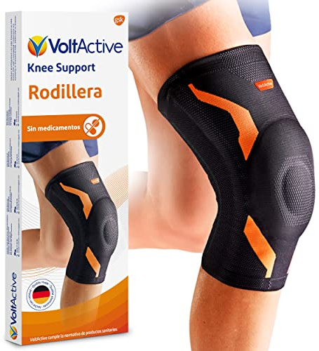 VoltActive Kniebandage M lindert Schmerzen im Knie, bei Ihren täglichen/sportlichen Aktivitäten, 100 Jahre, orthopädische Expertise