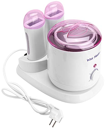 Calentador de cera caliente de 800 ml para depilación, calentador de depilación eléctrico para el hogar 3 en 1 para mujeres y hombres, máquina de depilación ajustable para depilación corporal (EU)