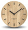 Cander Berlin MNU 2730 A Reloj de pared de madera silencioso 30 cm moderno chapa de roble sin tictac cocina salón analógico vintage