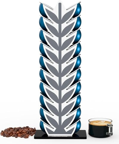 Kapselständer für Nespresso - Ständer für Kapseln | 20 Kaffeekapseln Aufbewahrung | Robuster Kapselhalter für Dolce Gusto & Vertuo | Platzsparendes Design | Kapseln Aufbewahrung ohne Werkzeug