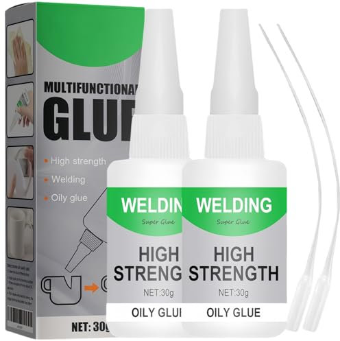 2PCS Oily Glue - High Strength Welding Adhesive for Ceramic, Plastic, Metal, Leather Repair - Multifunctional Universal Oily Glue - Waterproof and Strong