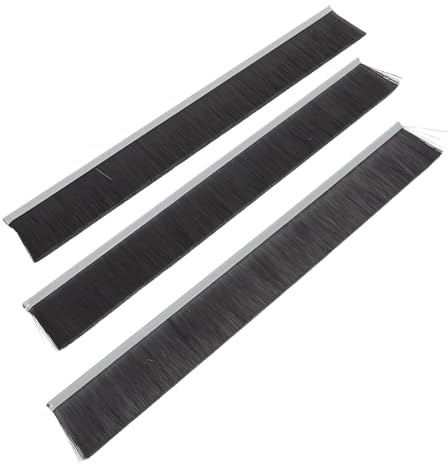 Ciieeo Cepillo de Sellado de Nailon para Buzón 25 CM Tira de Cepillo Aislante para Evitar Corrientes de Aire y Polvo Buzones Accesorio de Limpieza para Puertas y Buzones Paquete de 3