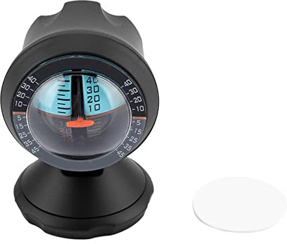 Indicador de pendiente del inclinómetro del coche |Ángulo de visión ajustable de 360° para seguridad vial |Medidor de inclinación de vehículos para automóviles, camionetas y SUV