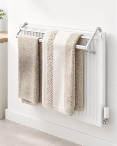 Over Radiator Airer, Indoor Clothes Dryer & Towel Rack, White, Pack of 2