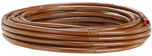 Claber Tubo gocciolante 25 m Brown, ala gocciolante marrone da 1/2 (13-16 mm) per irrigazione a goccia