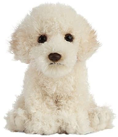 Living Nature Labradoodle Puppy Soft Toy – 16 cm Fluffy Dog Plush, Cuddly Stuffed Animal Gift for Kids & Babies, Cream