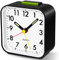Neucox Battery Alarm Clock Bedside Non Ticking Silent Desk Clock Simple Table Analogue Clocks Nightlight Luminous Hands for Bedrooms Office Outdoors Heavy Sleepers