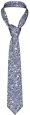 BEEOFICEPENG Cravatte da uomo, glitter argento, cravatte da uomo cravatte da lavoro cravatta morbida cravatta formale da gentiluomo da sposa
