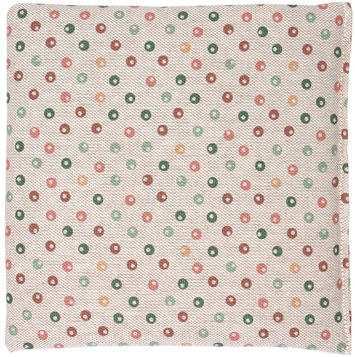 Cojín de semillas de colza (24 x 24 cm, tejido orgánico, diseño de puntos)