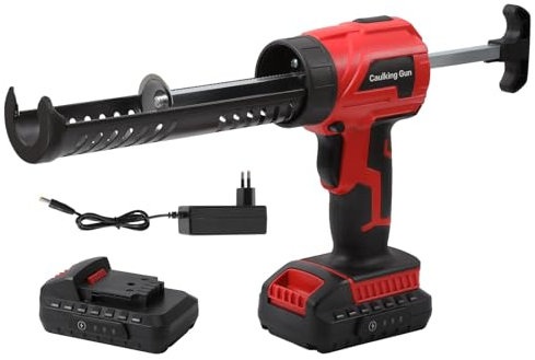 Pistolet à Silicone électrique pour Makita 18V, Pistolet à Sceller Sans Fil, Cartouches de 300ml, 1500mah Pistolet à Cartouche Electrique, 4 Vitesse Réglable, Anti-Goutte, pour Sceller, Remplir