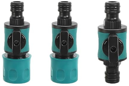 yeemeen Gartenschlauch Verbinder,Gardena Ventil,Gartenschlauch Kupplung,Gardena Schlauchkupplung Gartenschlauch Absperrhahn Mit 2 Wege Regulierventil Für 1/2 Zoll Wasserschläuche