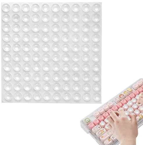 100 Pièces Protection Clavier pour Ongles Longs des Femmes, Sticker Clavier pour Nail Art, Silicone Raised Keyboard Protective Cover, Couverture de Clavier pour Ongles Longs des Femmes
