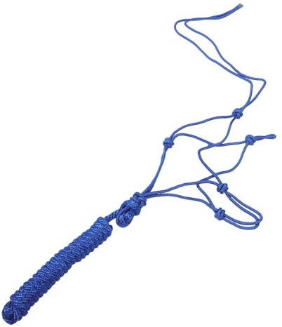 Alipis Cabeza de Caballo Tejida Cuerda Cabestro Portátil para Caballos Cabestro Completo para Exhibiciones y Entrenamiento Arnés y Collarín para Montar
