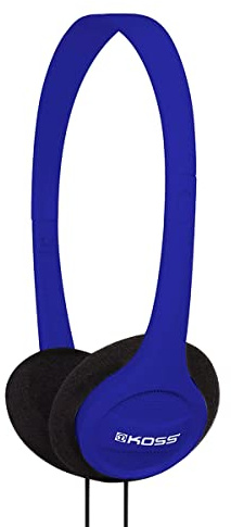 Koss KPH7 On-Ear Stereo Headphones (3.5 mm Jack) for iMac/Laptop/DJ/MP3 Players - Blue