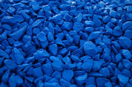 Pietre Decorative per Il Giardino, Color Azzurro Blu Mis. 9/13 mm. (Sacco 20 kg.) (Azzurro Blu)