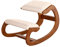 Ergonomischer Kniestuhl für Sitzkorrektur – Kniehocker Sitzhocker für Zuhause Meditation - Holz & Leinen Kissen – Rückenschmerzen Nackenschmerzen Lindern & Körperhaltung Verbessern (Pecan)