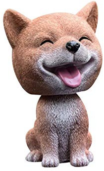 Luckxing Wackelkopffiguren Kunststofferzeugnisse Wackeldackel Wackelkopfhund, Hiromi 9,5 cm Figur Wackelhund Auto-Innendekoration Schüttelt Den Kopf Hundedekoration