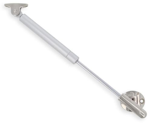 Amig - Compasso a Gas per Sollevamento Porte Pieghevoli | Mod.98 | Resistenza di Carico 8 kg | Ammortizzatore Regolabile per Apertura Verticale Senza Impatto | Argento