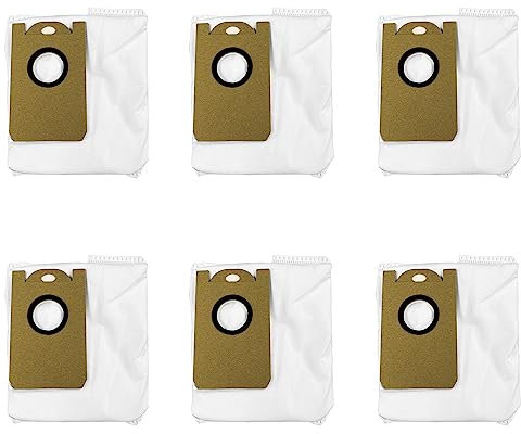 NUHFUFA 6 PCS Staubbeutel Roboter Staubsauger Zubehör für Honiture Q6 Pro/Laresar L6 Pro Kehrmaschine