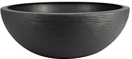 Pot de fleurs vasque en plastique Graphit UP anthracite - Ø 60 cm - Eda