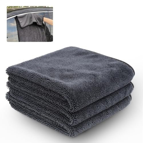 3 Fast Dry - Panno Asciutto per la Doccia, Shiny Bath XXL Drying Towel, Panno in Microfibra Extra Assorbente, panno per la Pulizia della Cabina Doccia, per la Casa, la Doccia, L’auto (40 x 60 cm)