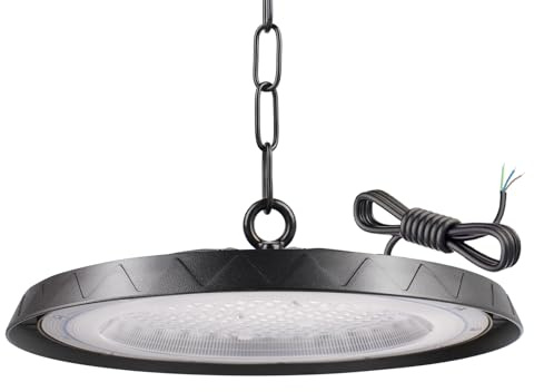 Tayire 200W UFO Proiettore LED Industriale, 20000LM 6000K High Bay Illuminazione da officina Lampada Industriale LED Lampadario Interno, Sala Proiettore Lampada per Palestra Magazzino Garage Fabbrica