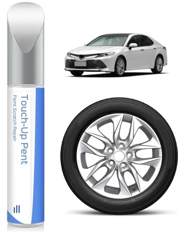 PARTS4EV fälgfärg reparationspenna silver – för Toyota snabb gör-det-själv repreparation av trottoarskador, exakt matchad färg