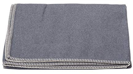 David Fussenegger Coperta in Cotone 140 x 200 cm con Cuciture morbide in Feltro Mélé