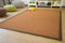 Steffensmeier Sisal Teppich Brazil mit Bordüre Farbe braun dunkel braun Premium Qualität 100% Sisal, Größe: 250x350 cm