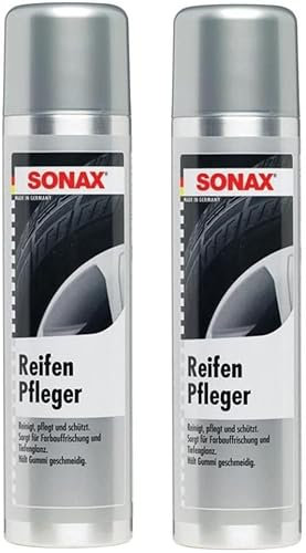 SONAX PRAKTISCHES Set! 2 x 400 ml REIFENPFLEGER Reifenglanz Auto Reifenreiniger Reifenspray Reifenschutz Reifen Pflege