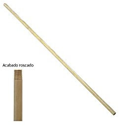 WOLFPACK LINEA PROFESIONAL 02290105 Mango Madera Roscado 1150x22 mm. Cepillo Raices