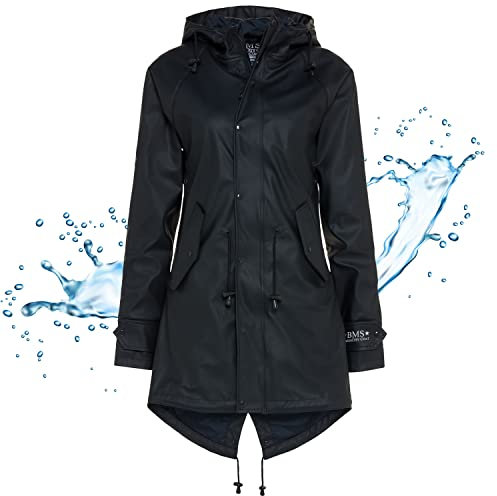 BMS Regenmantel 100% wasserdicht - marine - 44