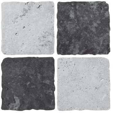 Pack of 10 Tile Stickers-Black Grey Stone Effect Mosaic self Adhesive Wall Art Decor Tile transfers Bathroom backsplash Kitchen splashbacks Peel and Stick Cover