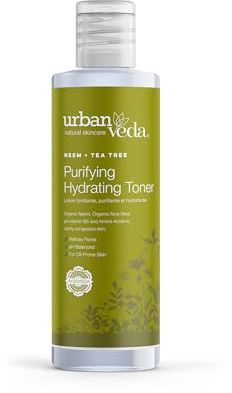 Urban Veda Purifying Hydrating Toner | Salicylic Acid and Witch HazelToner | Face Toner for Oily Skin |Active Neem & Tea Tree |Eucalyptus & Mint Oil|For Oily & Congested Skin| Vitamin C Toner |150 ML